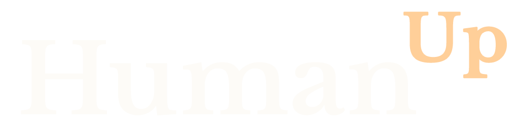 HumanUp Wordmark for Dark Backgrounds